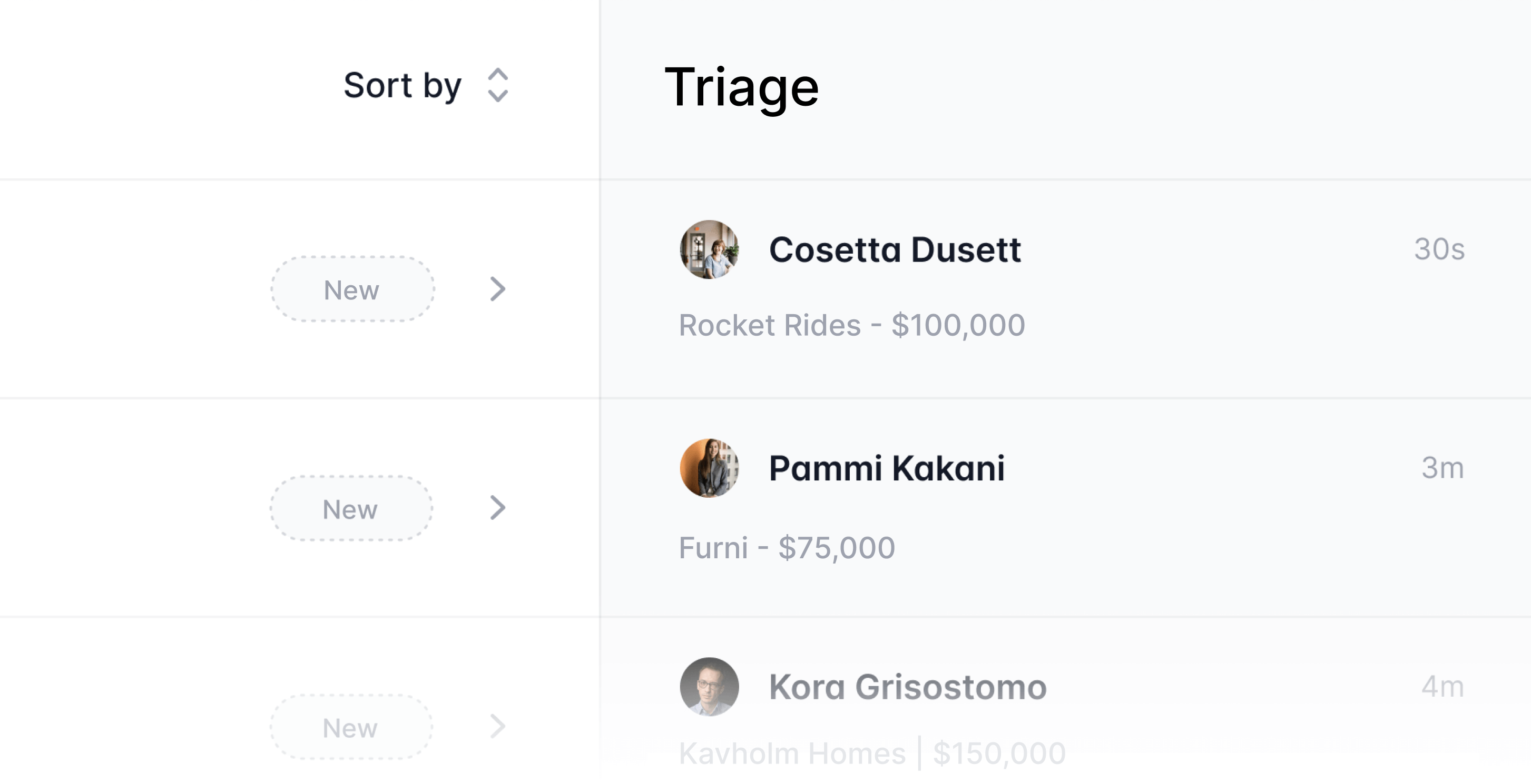 Triage feature